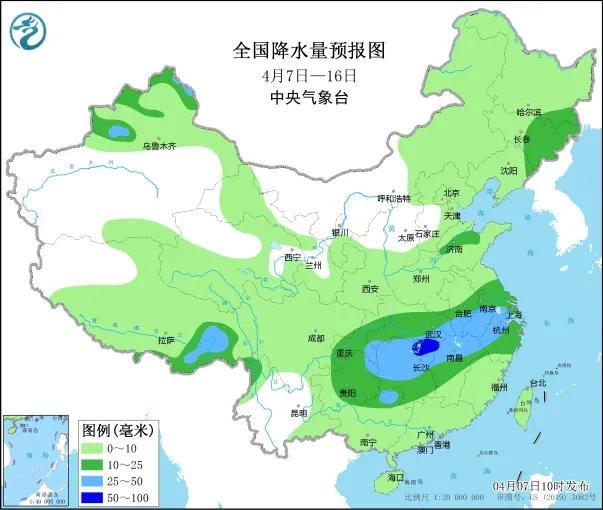 農(nóng)諺說：大到暴雪大雨范圍中心已定，60年一遇冷春？(圖1)