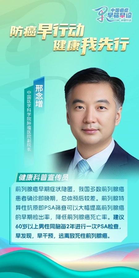 中國醫(yī)學(xué)科學(xué)院腫瘤醫(yī)院邢念增：前移早篩關(guān)口一體化管理提升前列腺癌診治療效(圖1)